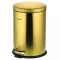 سطل پدالی استیل 25 لیتری طلایی درب آرام بند